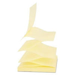 Universal Fan-Folded Self-Stick Pop-Up Note Pads, 3" x 3", Yellow, 90-Sheet, 24/Pack (UNV35694)